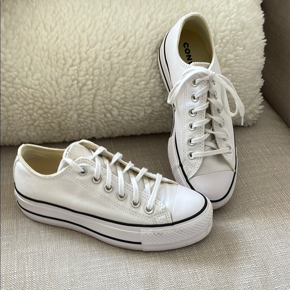 Converse White Low-Top Sneakers